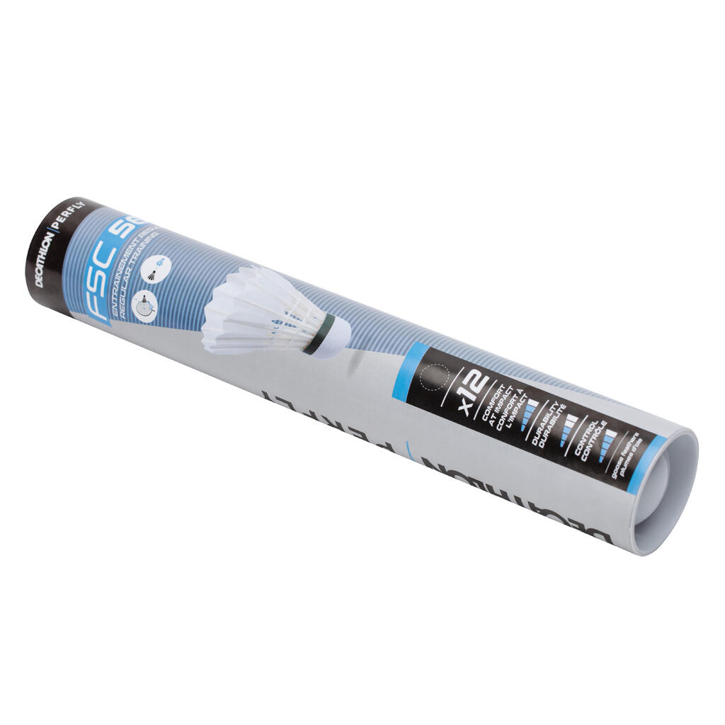 Loptice s perom za badminton FSC 560 SPEED 77 (12 komada)