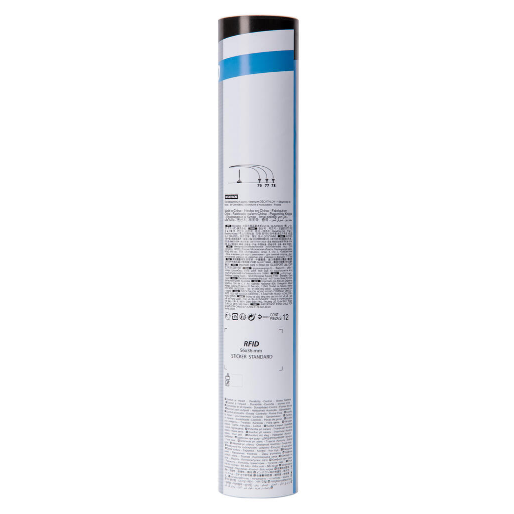 Loptica za badminton s perima FSC 560 SPEED 78 (12 komada)