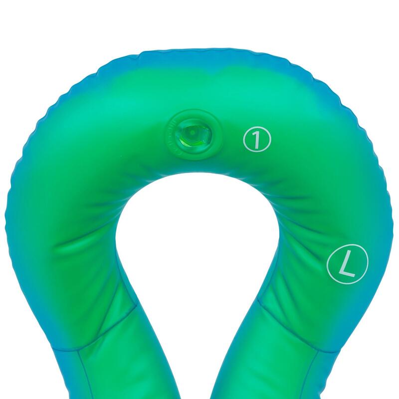 Gilet de natation gonflable vert Taille M (50-75 kg)