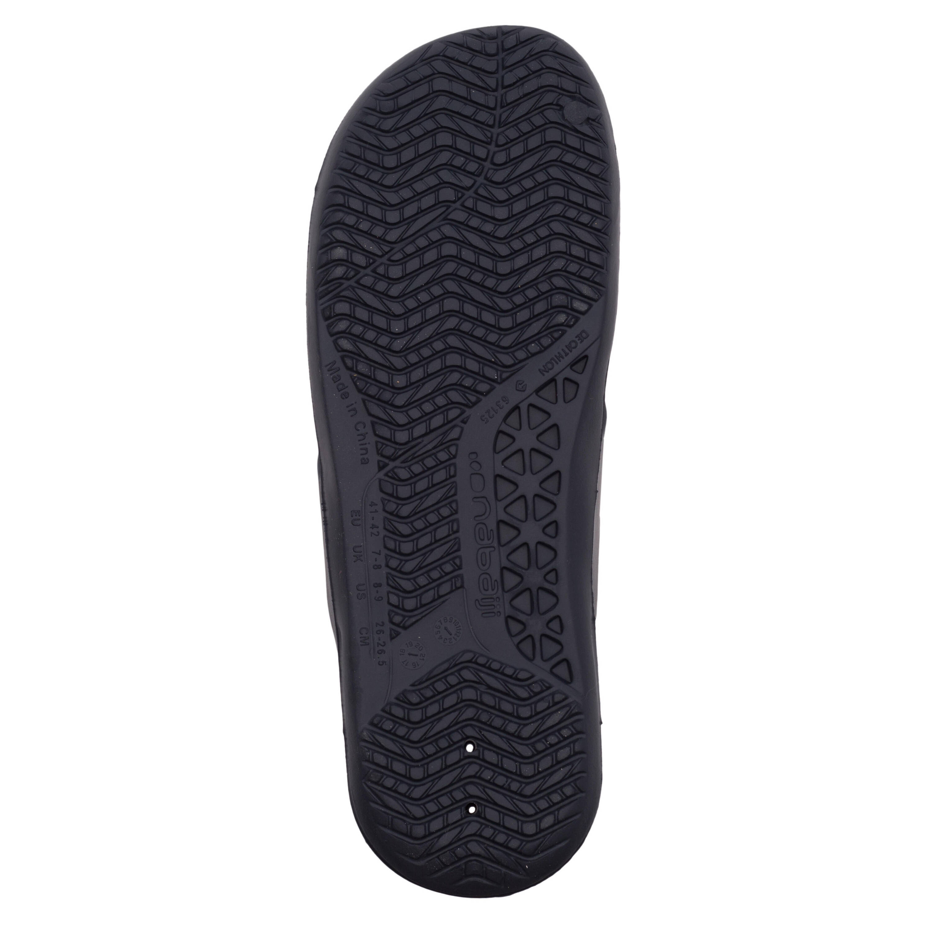 Men Pool Sandals Slap 100 Basic Grey -  4
