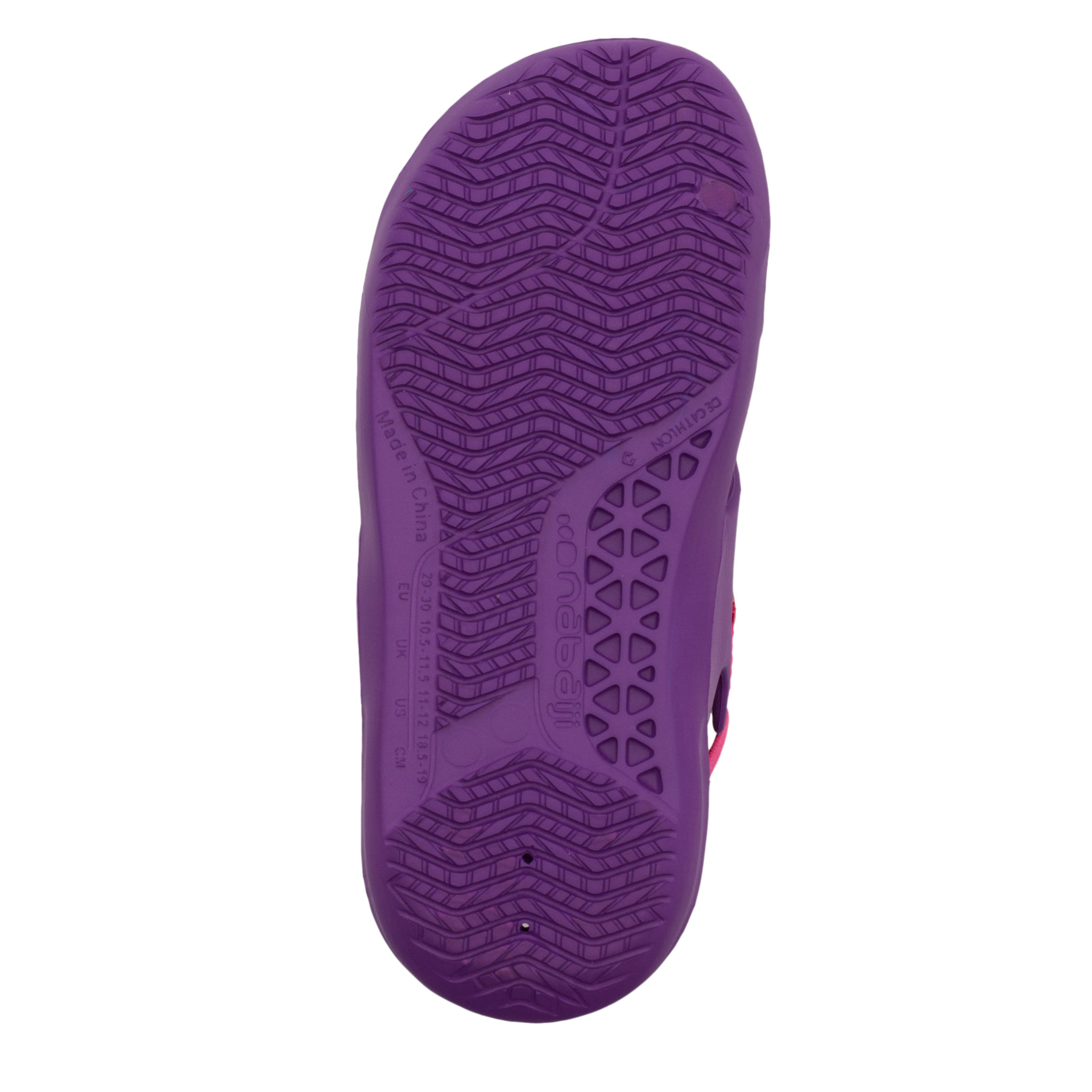 

Girls' Pool Sandals Slap Basic 100 - Purple Pink -  By NABAIJI | Decathlon, Pink/purple