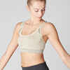 Seamless Gentle Yoga Sports Bra - Beige