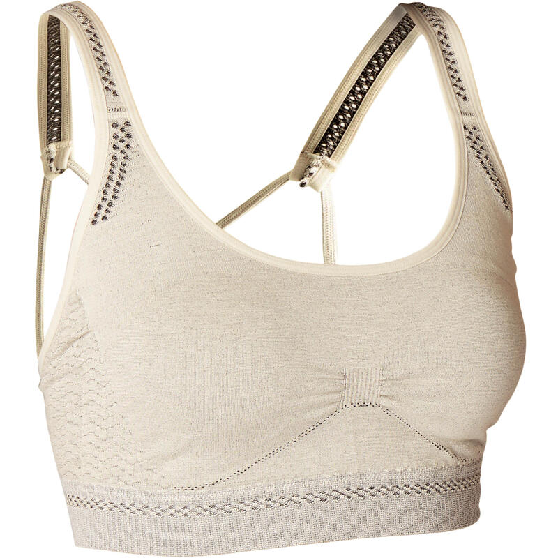 BRASSIERE YOGA DOUX  SANS COUTURES VERT PALE