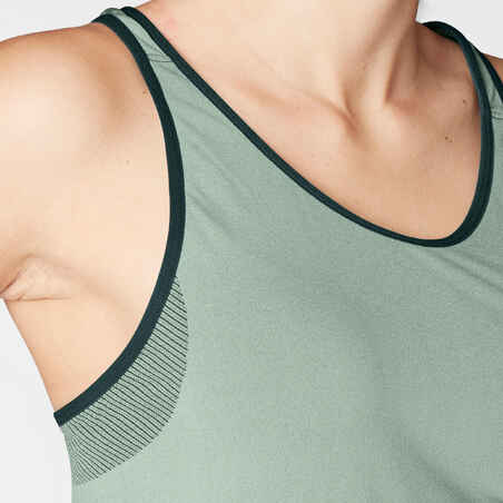 Women's Seamless Dynamic Yoga Tank Top - Green