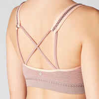 Seamless Gentle Yoga Sports Bra - Pale Pink