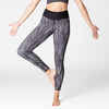 Reversible Dynamic Yoga Leggings - Black/White Print