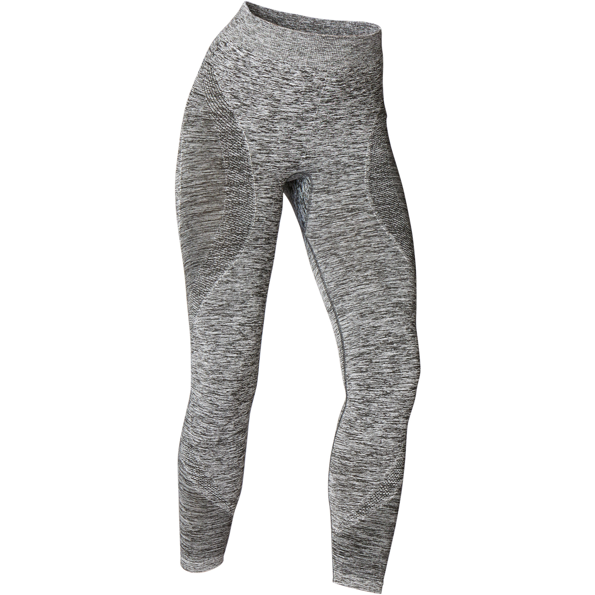 Seamless 7/8 Dynamic Yoga Leggings - Mottled Grey - StoresRadar