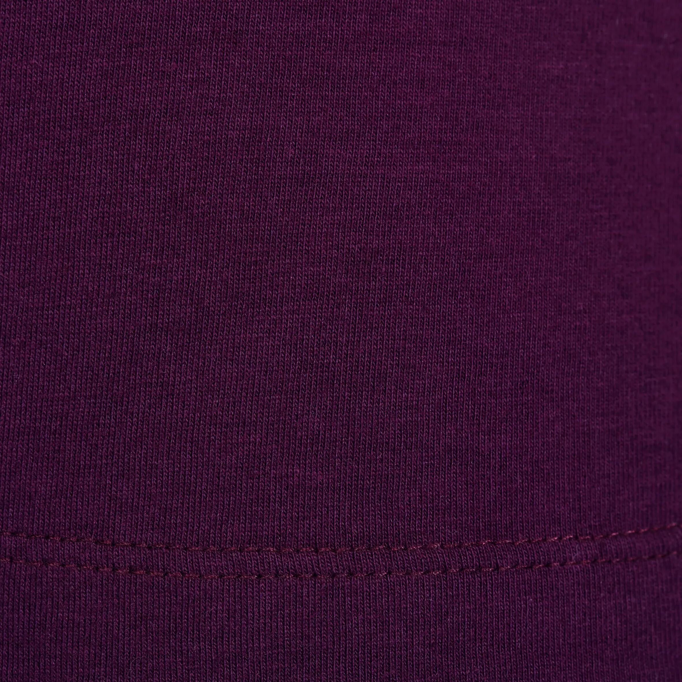 Women's Gentle Gymnastics, Yoga and Pilates Organic-cotton T-shirt - Burgundy 7/10