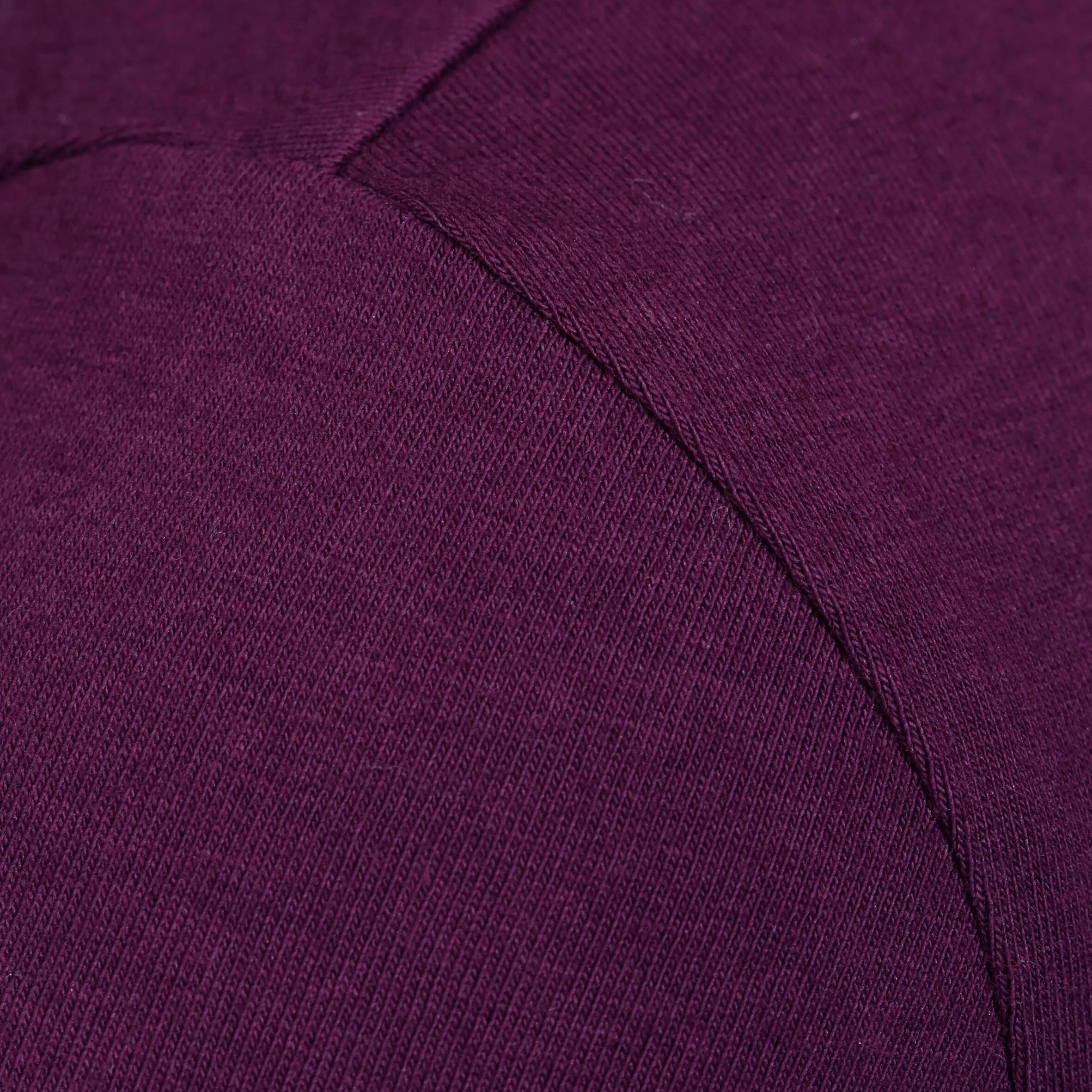 Women's Gentle Gymnastics, Yoga and Pilates Organic-cotton T-shirt - Burgundy 8/10