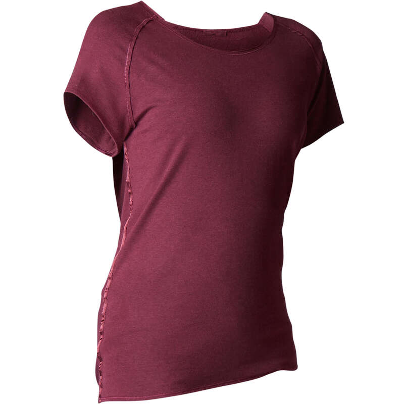 WOMAN YOGA APPAREL Clothing - Women's Gentle Yoga T-Shirt DOMYOS - By Sport