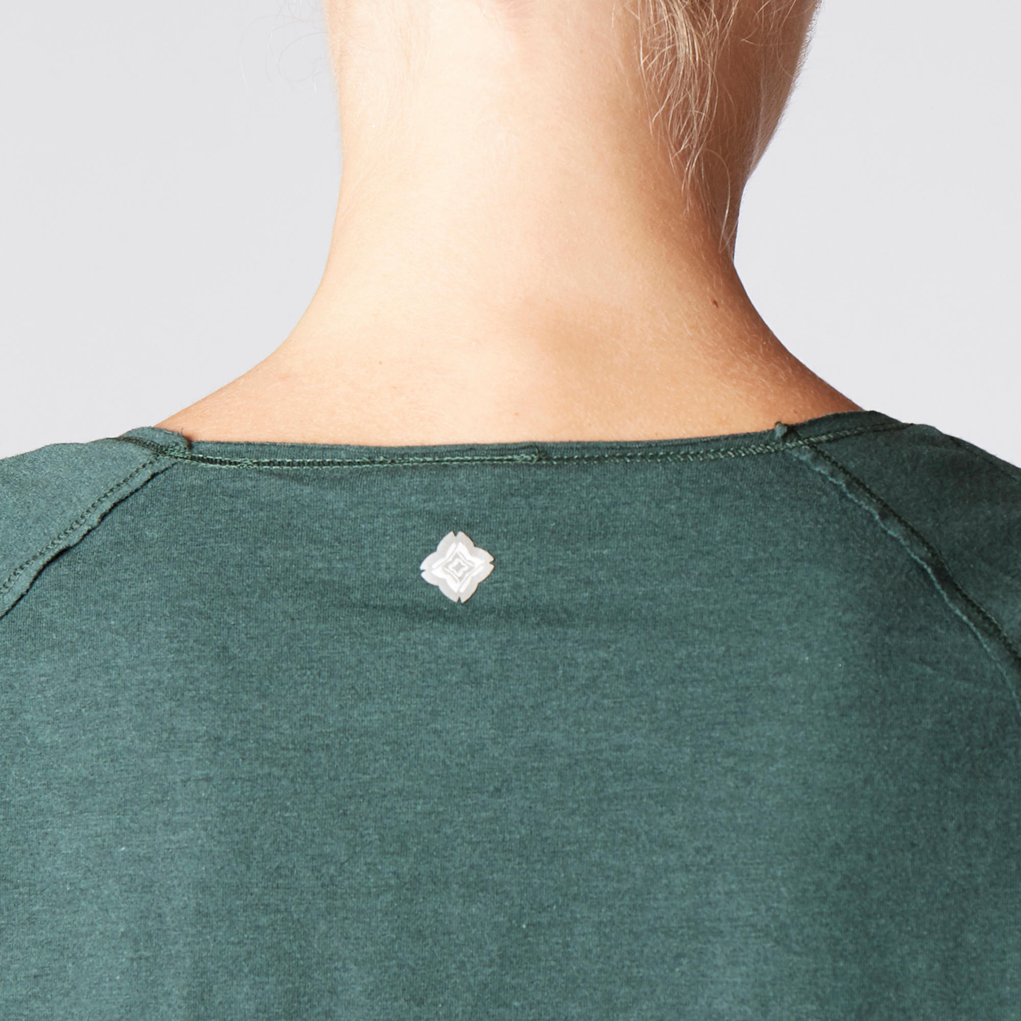 

Women's Organic Cotton Gentle Yoga T-Shirt - Dark Green