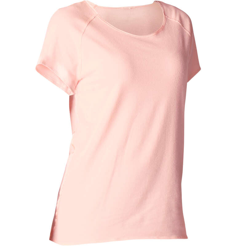 WOMAN YOGA APPAREL Clothing - Women's Gentle Yoga T-Shirt DOMYOS - By Sport