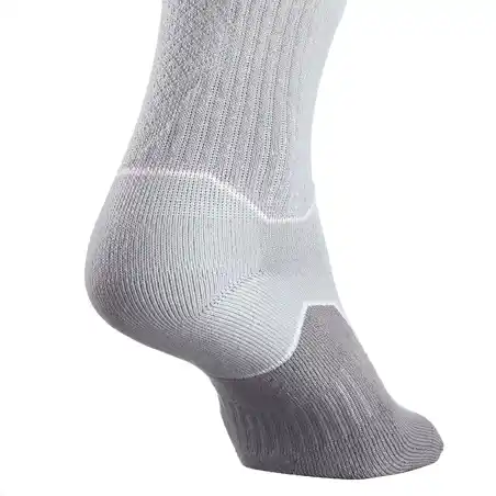 Nature walking socks - NH500 High - X 2 pairs - grey pink