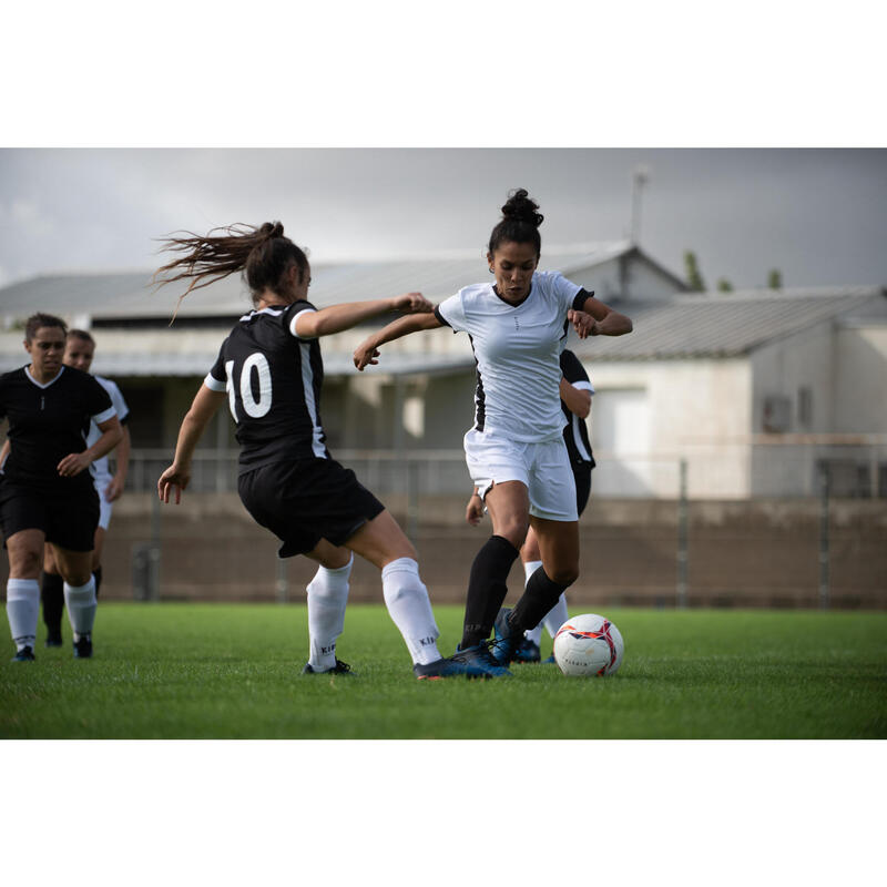 Pantalón Corto de Fútbol  F500 Mujer Blanco