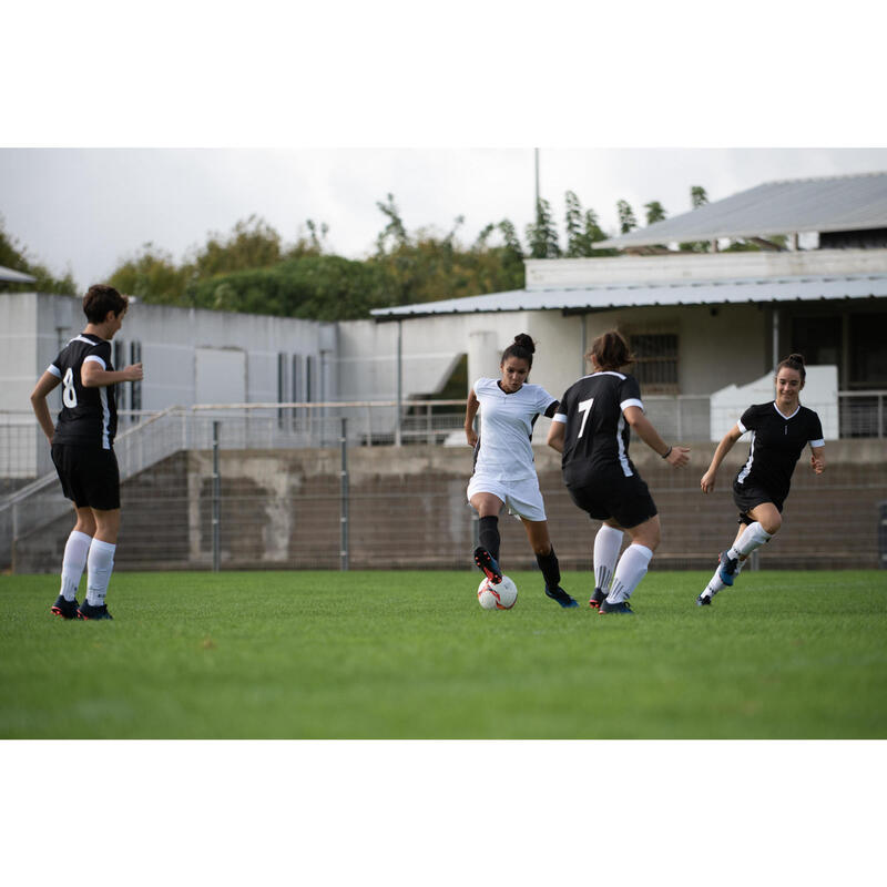 Pantalón Corto de Fútbol  F500 Mujer Blanco