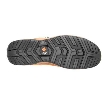 נעלי טיולים דגם NH500 לגברים - חום ואפור כהה