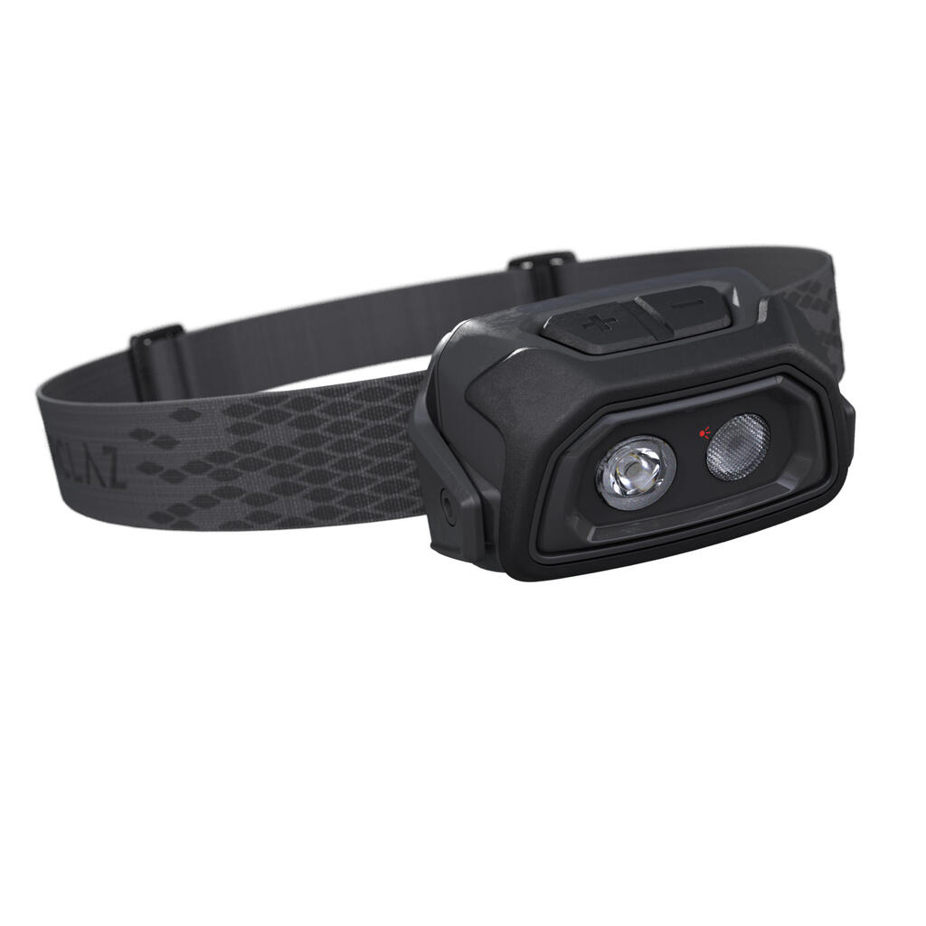 200 lumen rechargeable usb head torch - blue
