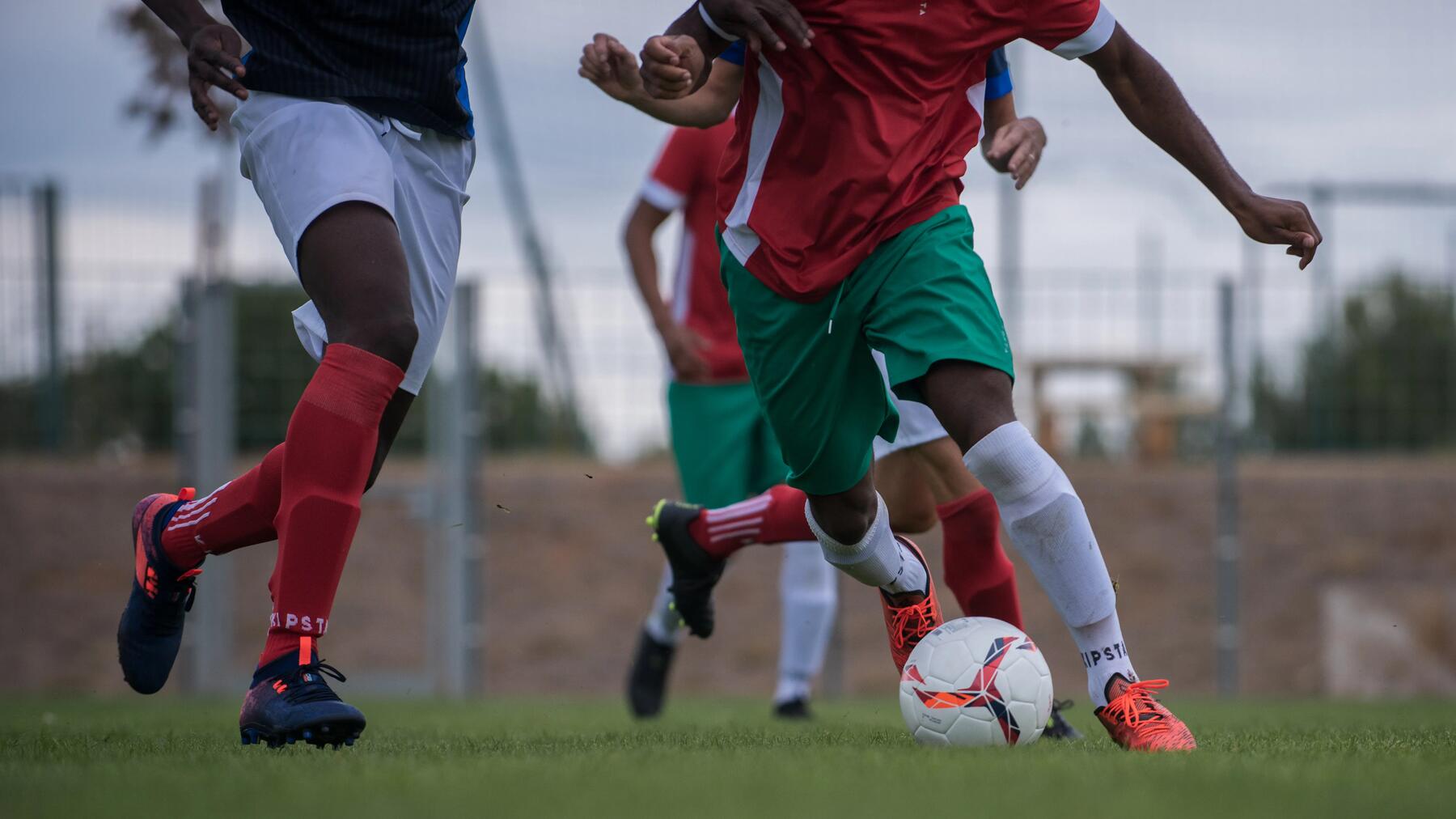 Voetbal actie
