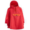 Kids’ Waterproof Hiking Poncho - MH100 Aged 2-6 - Red