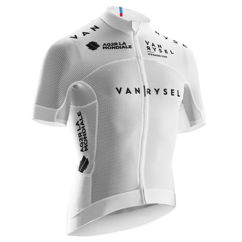 Ultralight Road Sport Cycling Summer Jersey White Decathlon