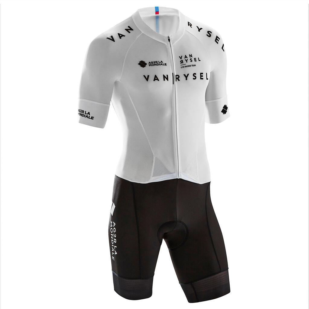 Road Cycling Aerosuit Racer Team - White