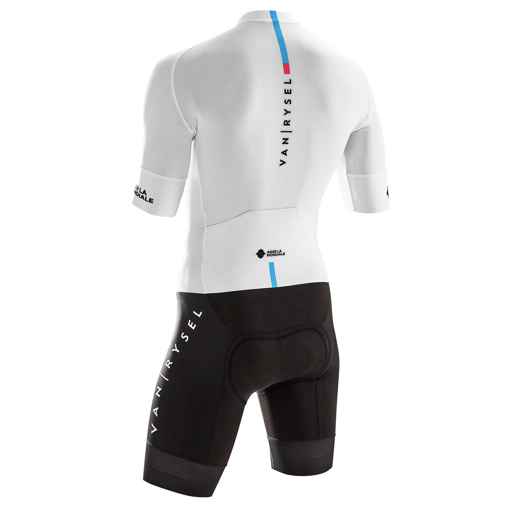 Road Cycling Aerosuit Racer Team - White