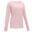 Organic Cotton Long-Sleeved Gentle Yoga T-Shirt - Pink