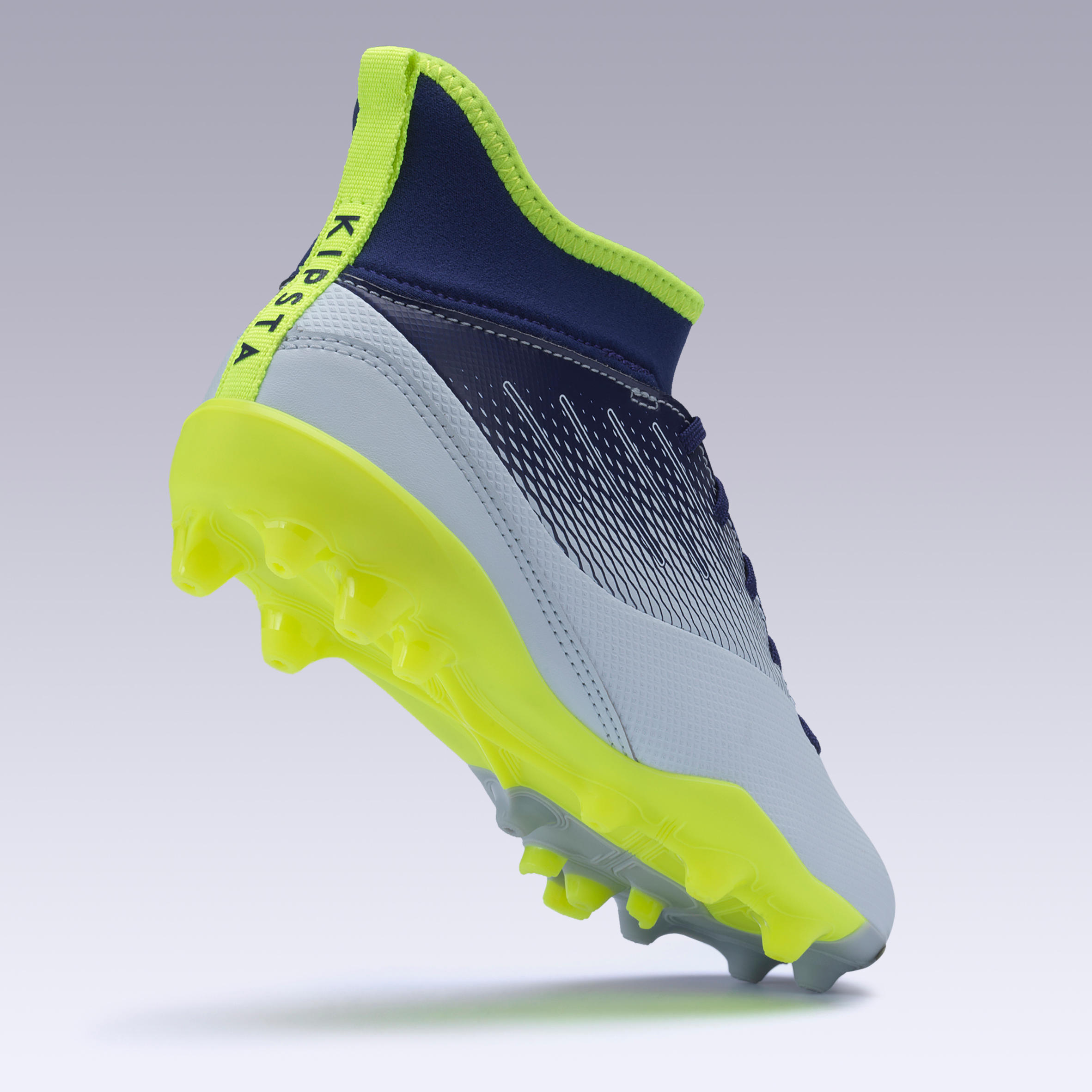 blue and green football boots