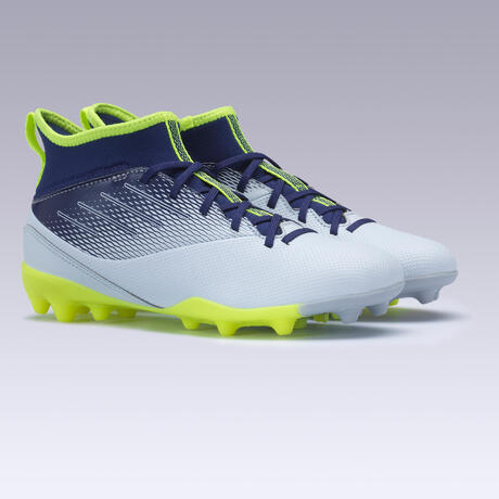 De Montante Chaussure Bleu Agility Mg Football Gris Enfant Semelle 500 Et 0k8OwPnX