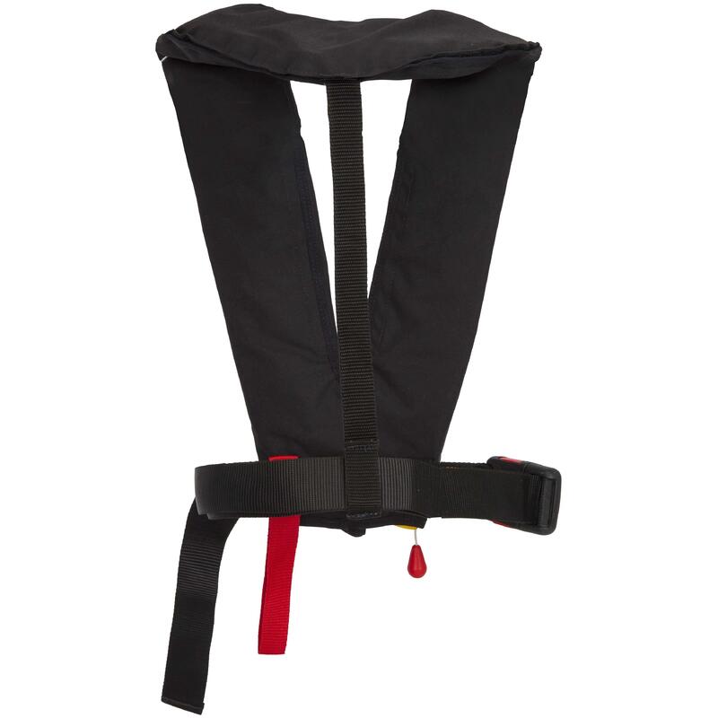 Gilet de sauvetage automatique gonflable adulte lj 150n air noir