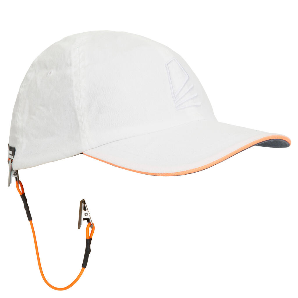 Adult sailing cap sailing 100 - white