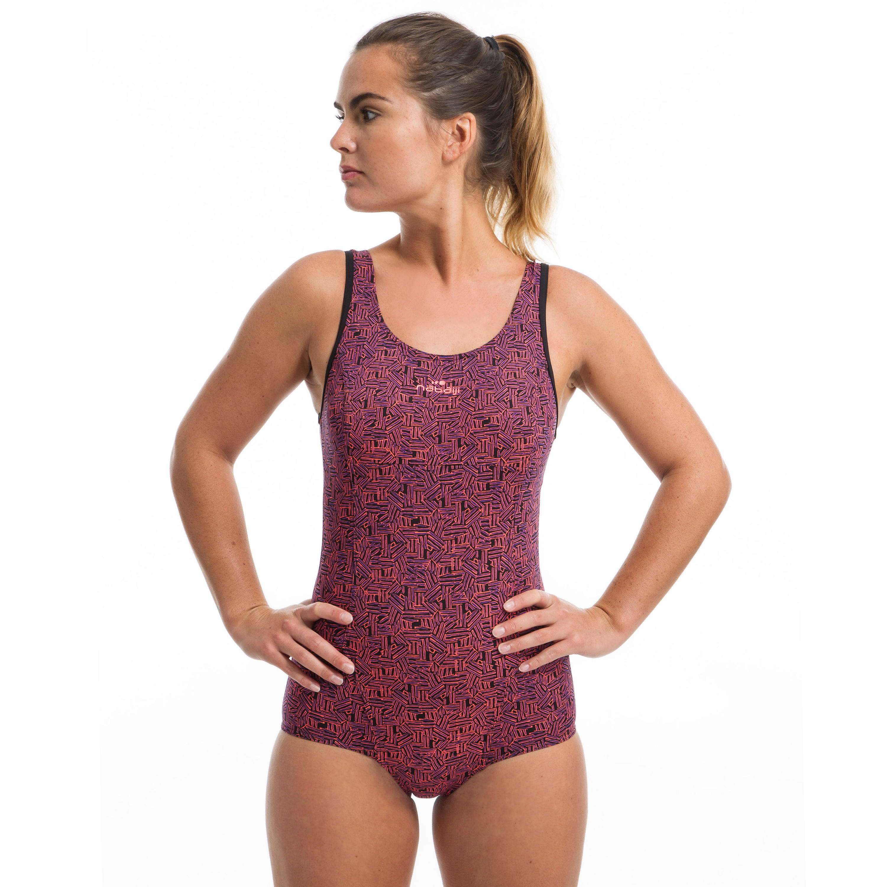 one piece swimsuit with words