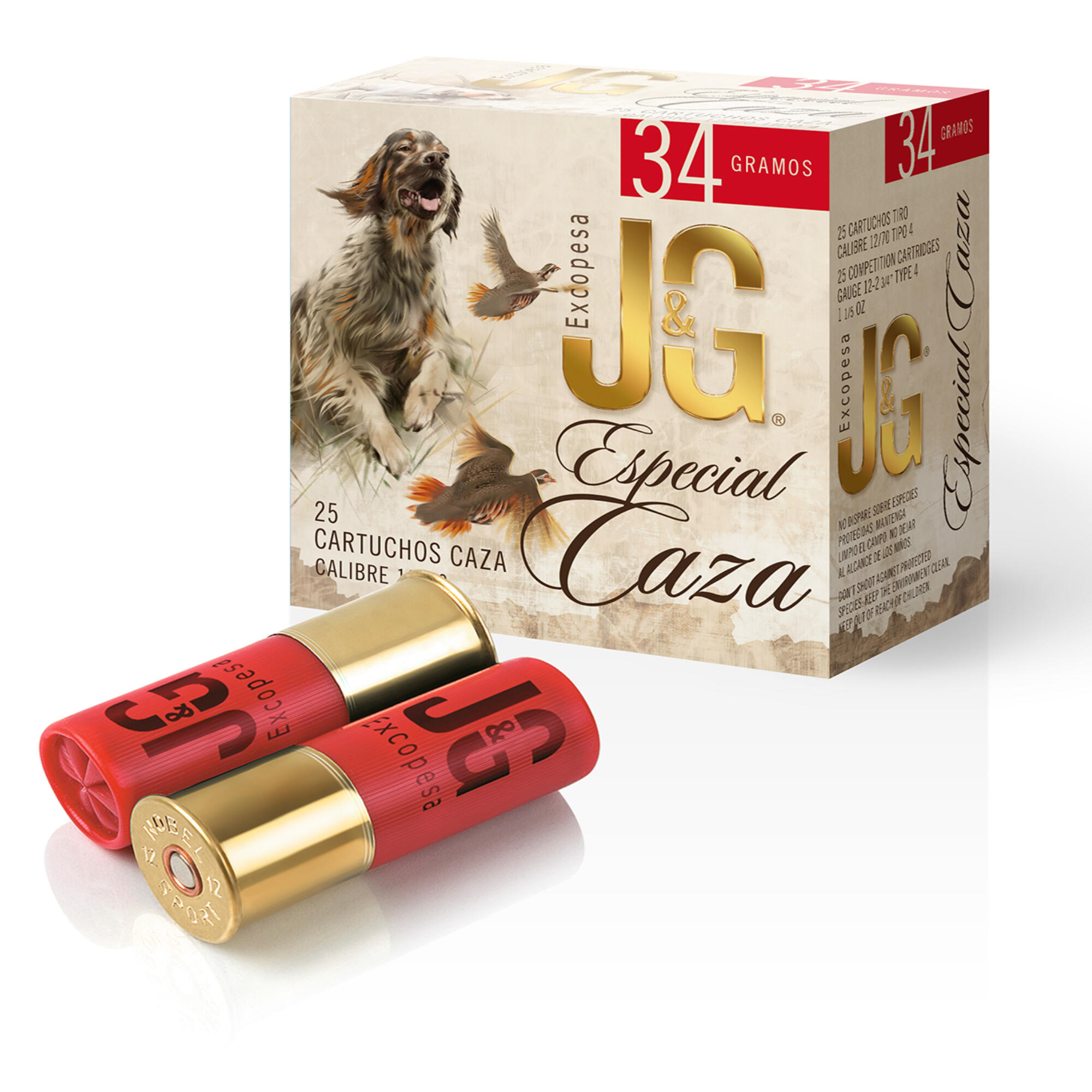 NOBEL SPORT Cartucho Caza Jg Especial caza 34 gr