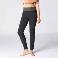 Women's Organic Cotton Gentle Yoga Leggings - Black/Grey