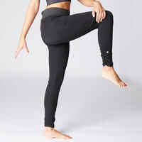 Women's Organic Cotton Gentle Yoga Leggings - Black/Grey