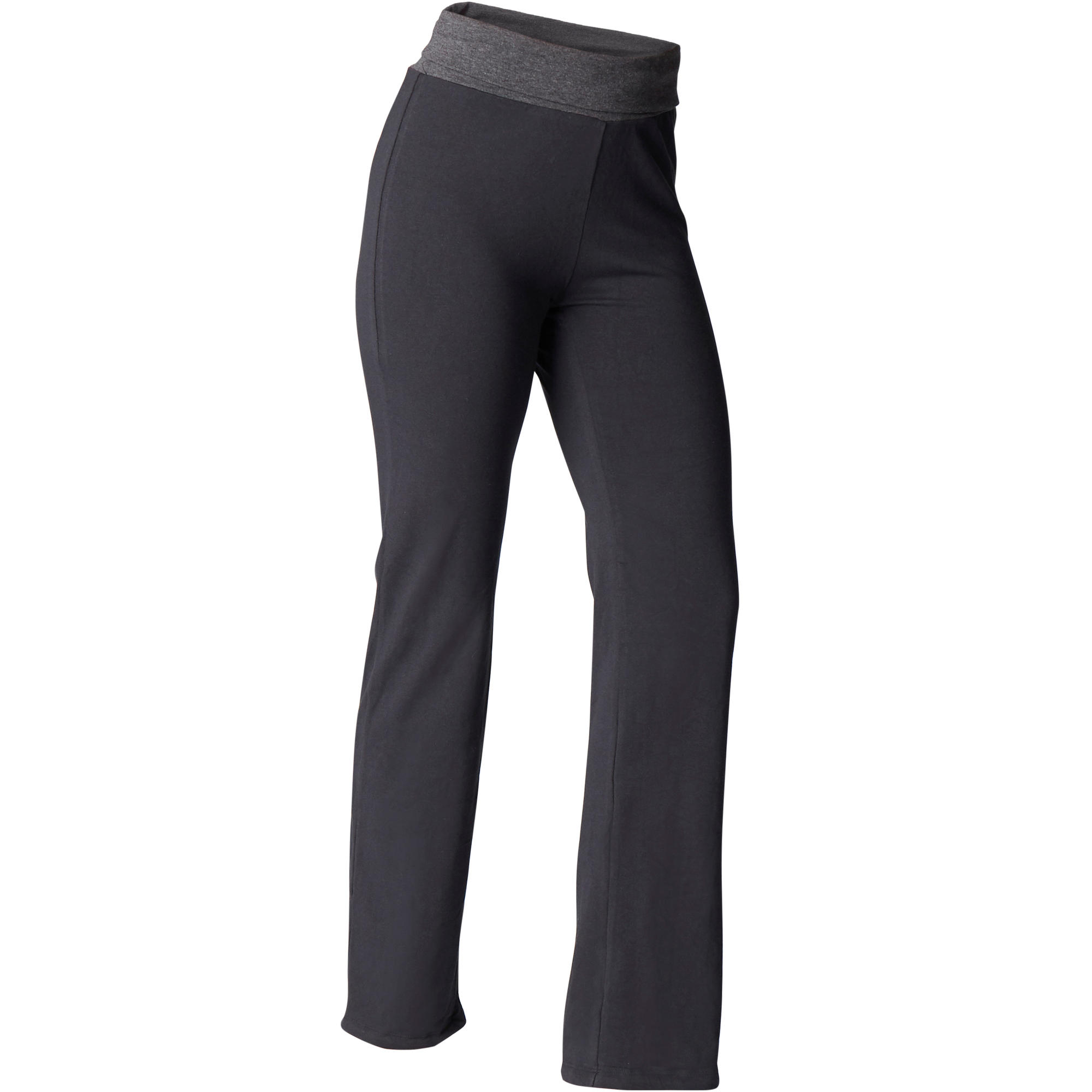 Women's Organic Cotton Gentle Yoga Bottoms - Black/Grey