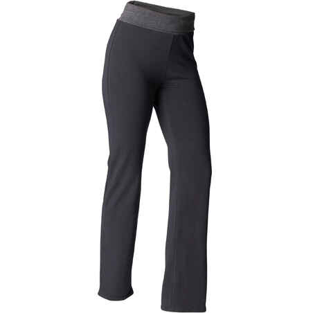 Women's Yoga Cotton Bottoms - Black/Grey