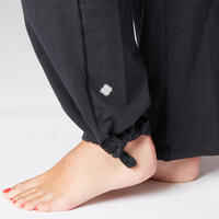 Women's Yoga Cotton Bottoms - Black/Grey