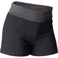 Women's Organic Cotton Gentle Yoga Shorts - Black/Mottled Grey