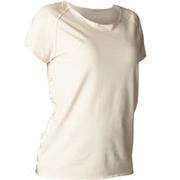 Women's Gentle Yoga Organic Cotton T-Shirt - Beige