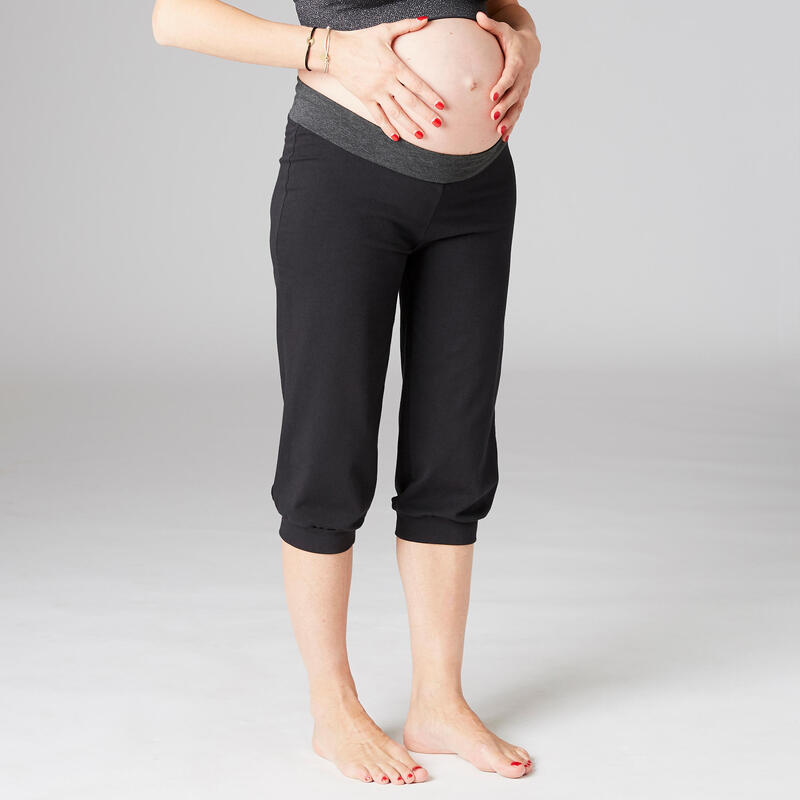 Pantalones Pirata comfort Yoga Embarazada Ecofriendly Negro Gris