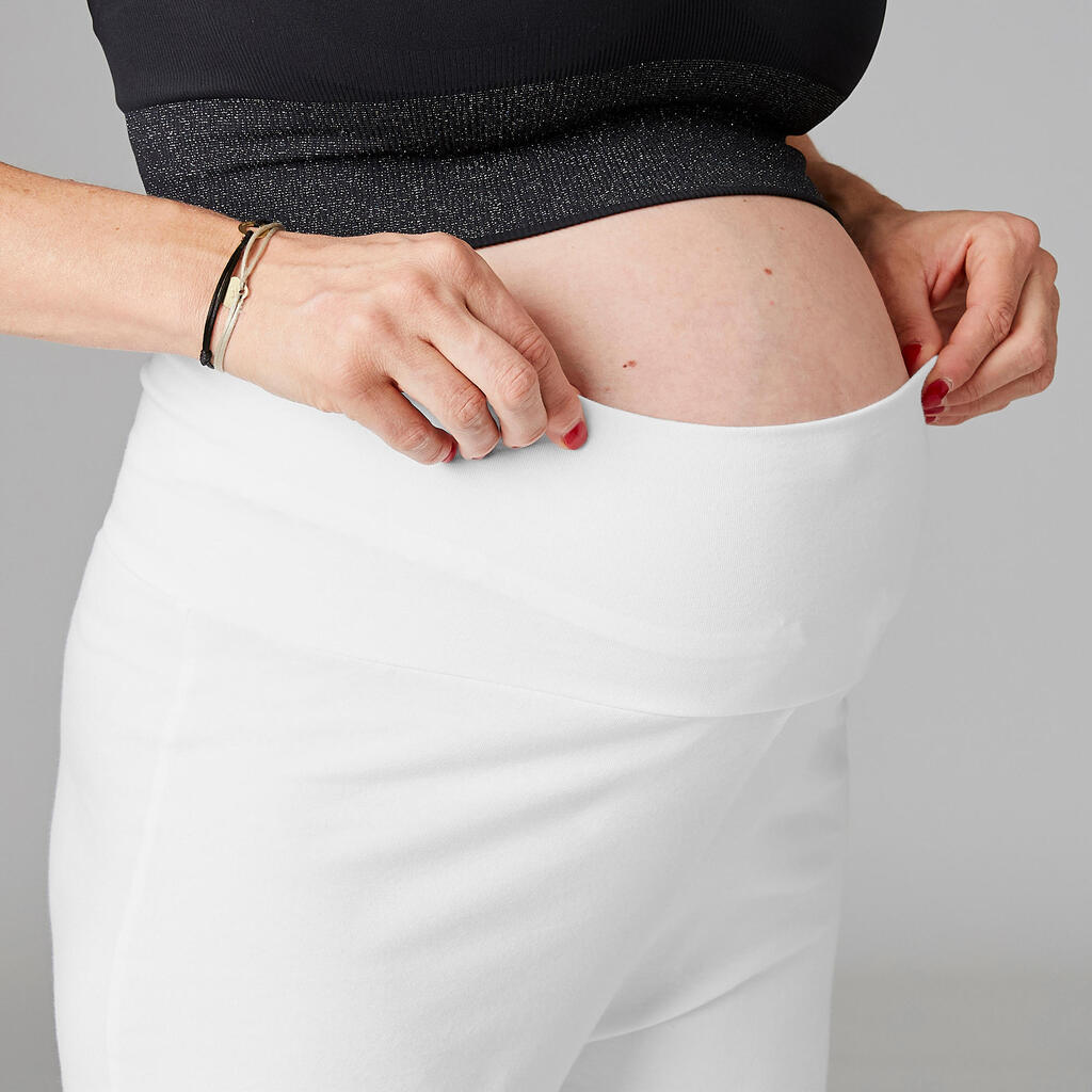 Women's Yoga Cotton Bottoms - White