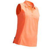POLO MAJICA BEZ RUKAVA ZA GOLF PO TOPLOM VREMENU ŽENSKA NARANČASTA