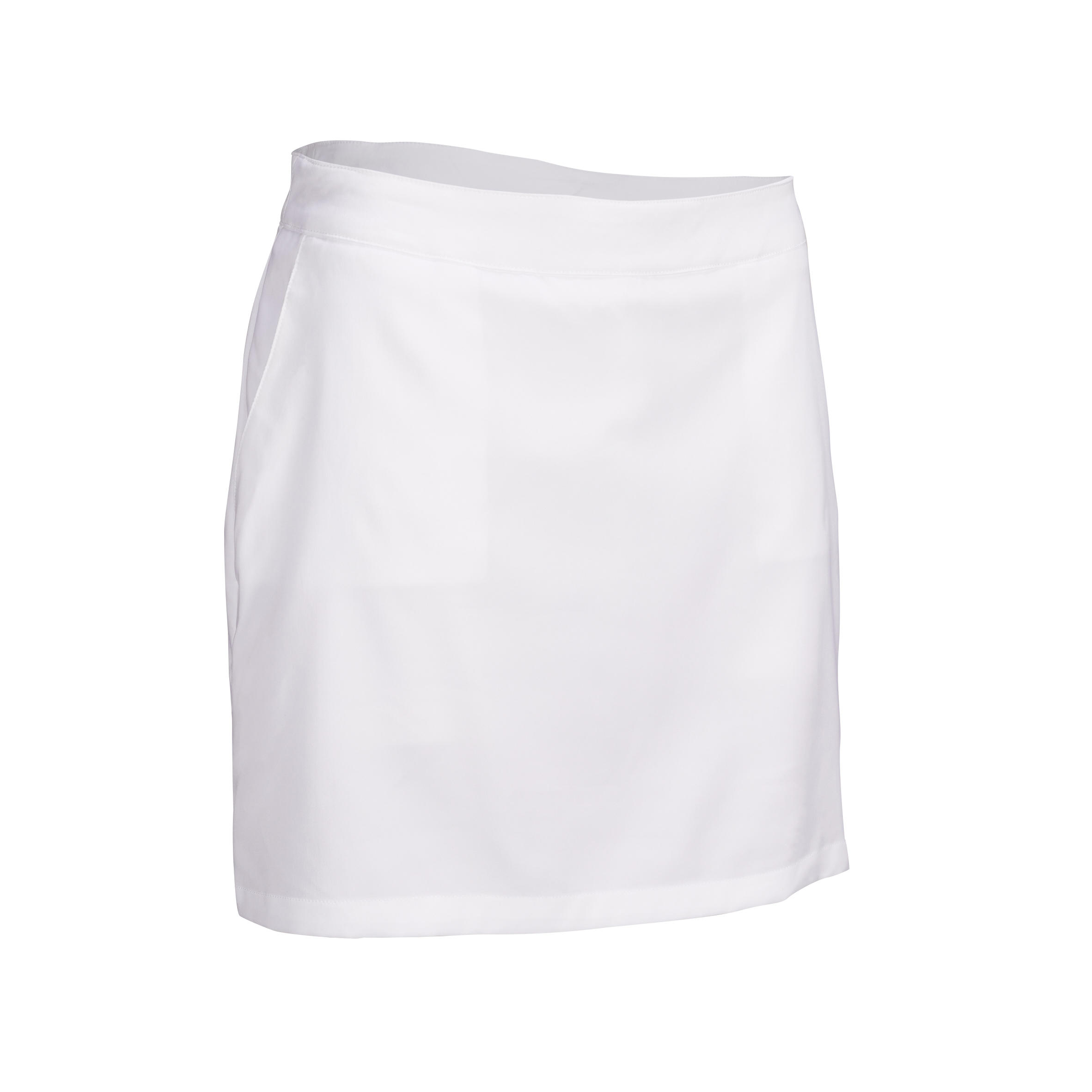 JUPE SHORT GOLF FEMME TEMPS CHAUD BLANC INESIS Decathlon