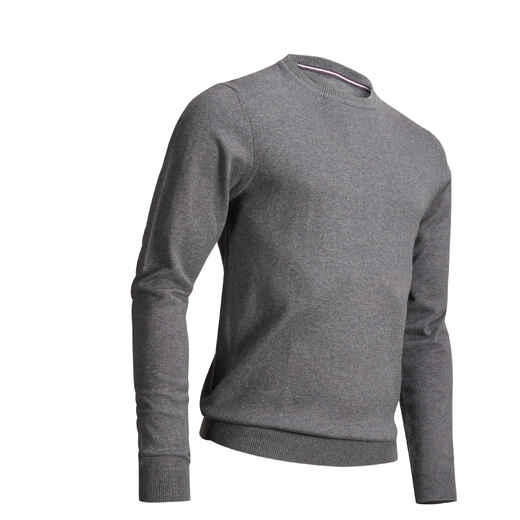 
      Men's golf crew neck pullover MW500 dark grey
  