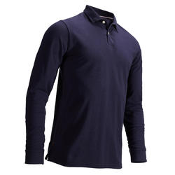 POLO GOLF MANCHES LONGUES POUR HOMME BLEU MARINE