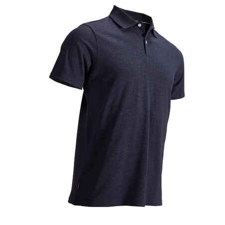 Polo majica kratkih rukava za golf muška prošarano plava