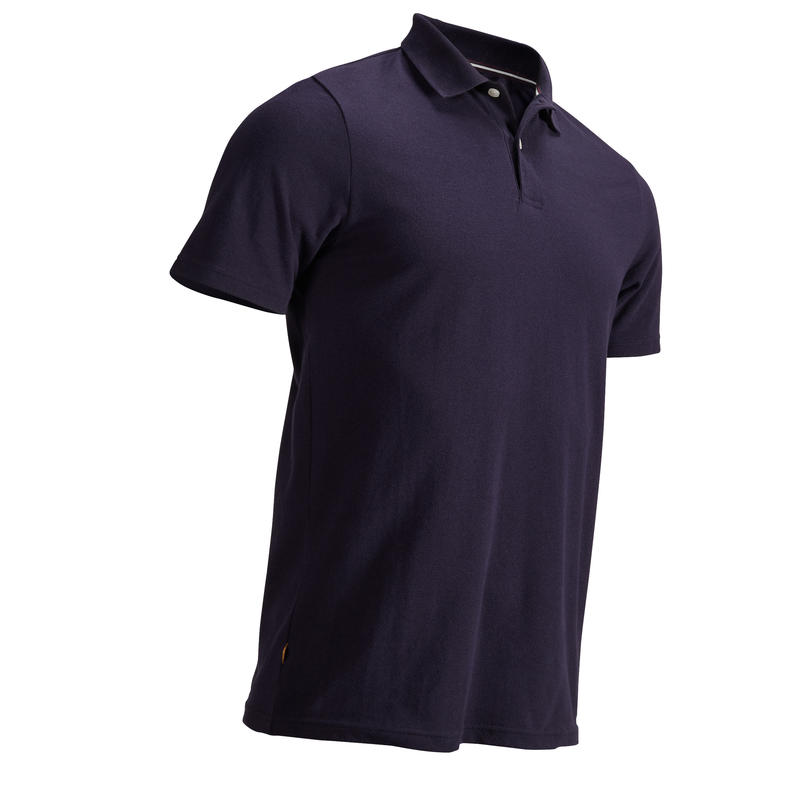 POLO DE GOLF MANCHE COURTE HOMME TEMPS TEMPÉRÉ BLEU MARINE POLO DE GOLF MANCHE COURTE HOMME TEMPS TEMPÉRÉ BLEU MARINE