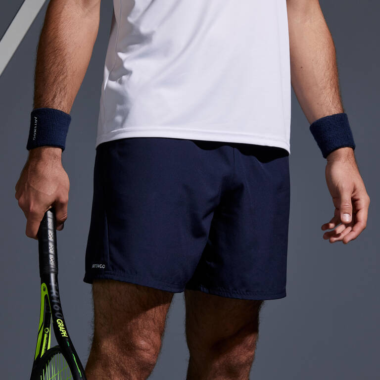 Men Navy Tennis Quick Dry Regular Fit Sports Shorts
