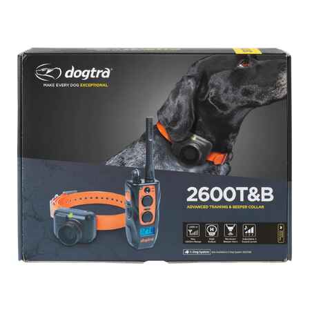 COLLAR + REMOTE CONTROL PACK FOR TRAINING AND TRACKING DOGS DOGTRA 2600T&B